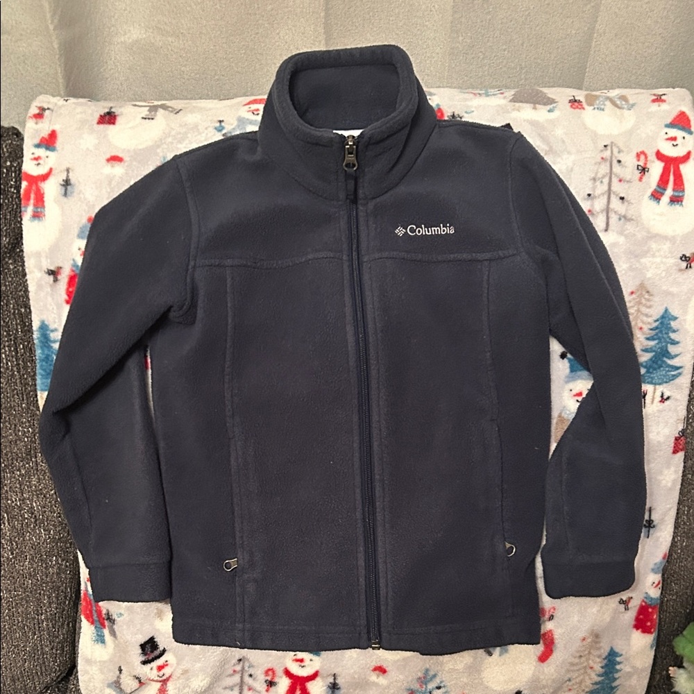 Columbia Kids Full-Zip Fleece Jacket - Dark Blue